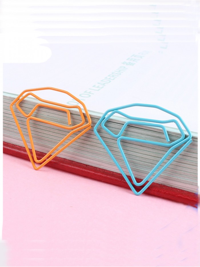 Houseware Paper Clips | Diamond Paper Clips | Creative Stationery (1 dozen/lot)