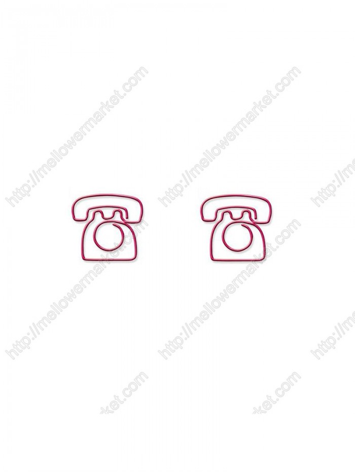 Houseware Paper Clips | Telephone Paper Clips | Promotional Gifts (1 dozen/lot)