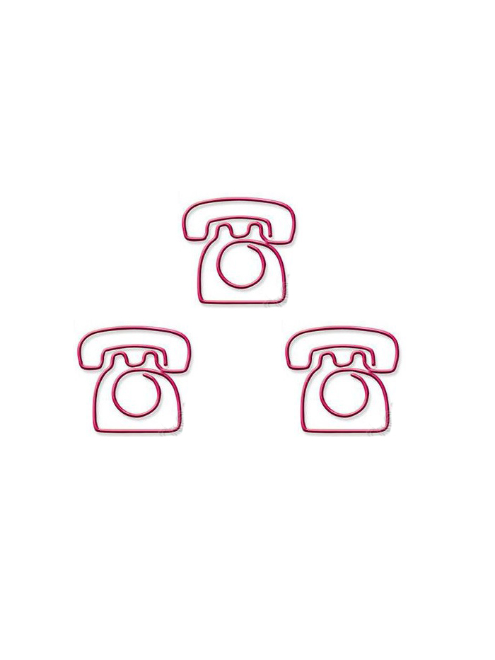 Houseware Paper Clips | Telephone Paper Clips | Promotional Gifts (1 dozen/lot)