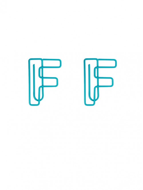Letters Decorative Paper Clips | Letter F Shaped P...