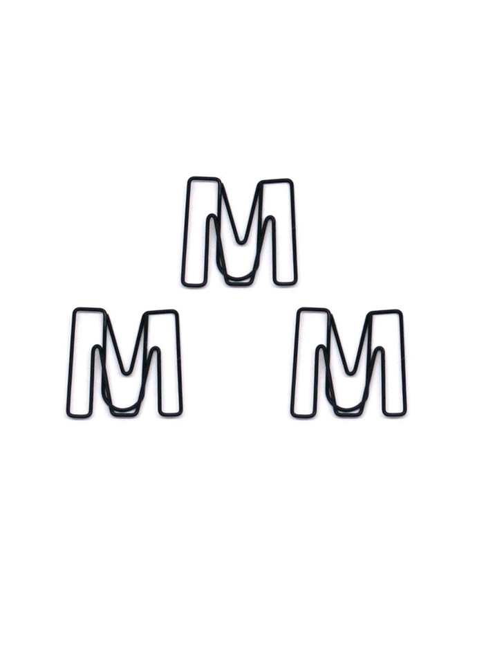 Letters Decorative Paper Clips | Letter M Shaped Paper Clips | Creative Gifts (1 dozen)