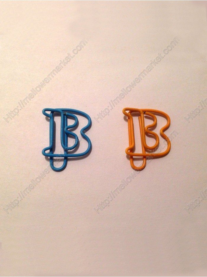 Letters Paper Clips | Letter B Paper Clips | Creative Bookmarks (1 dozen/lot)