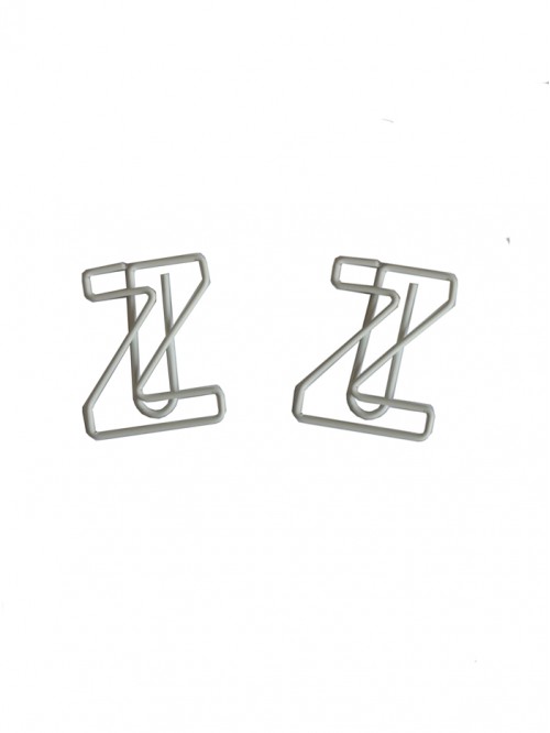 Letters Paper Clips | White Letter Z Paper Clips |...