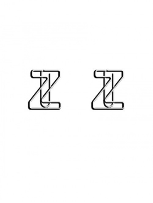 Letters Paper Clips | White Letter Z Paper Clips |...