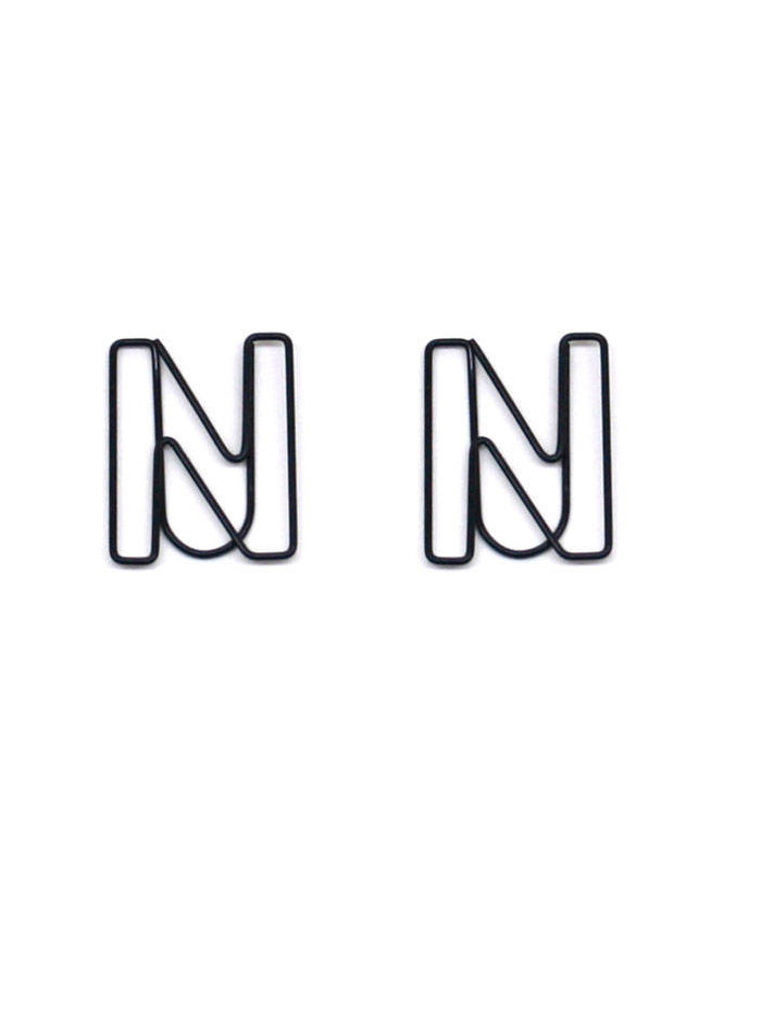 Letters Decorative Paper Clips | Letter N Shaped Paper Clips | Creative Stationery (1 dozen)