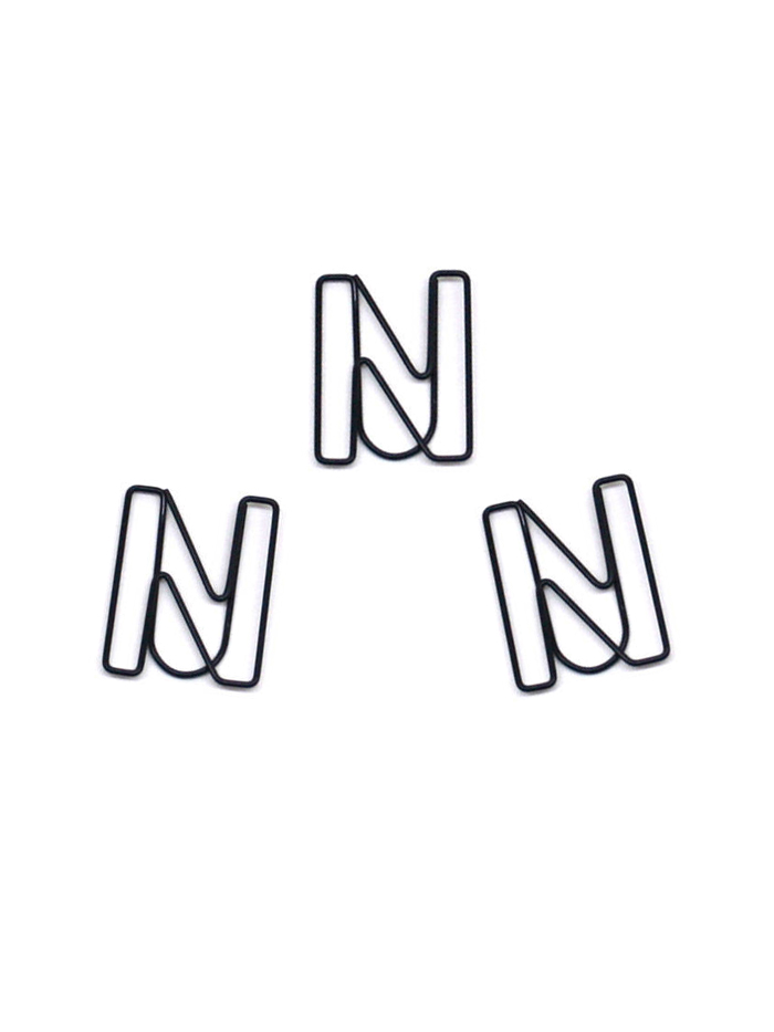 Letters Paper Clips | Letter N Paper Clips | Creative Stationery (1 dozen)