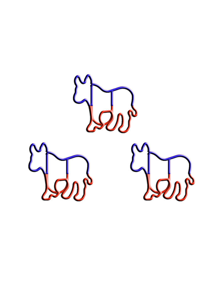 Logo Paper Clips | Democratic Emblem Paper Clips (1 dozen/lot) 