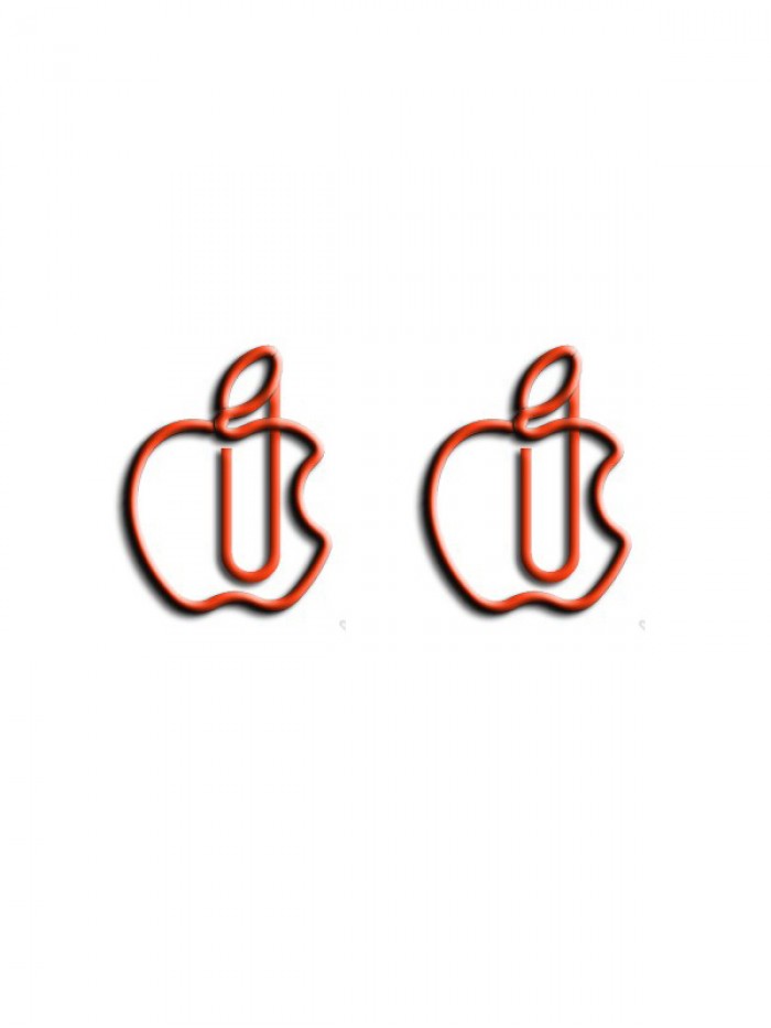 Logo Paper Clips | Mac Apple Paper Clips (1 dozen/lot) 