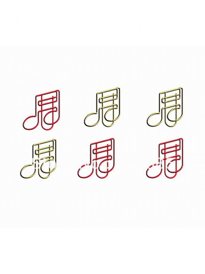 Music Paper Clips | Double Note Paper Clips | Cute Bookmarks (1 dozen/lot)
