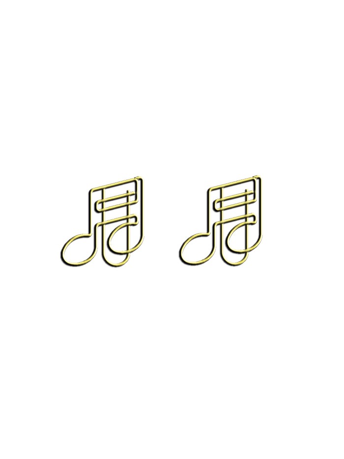 Music Paper Clips | Double Note Paper Clips | Cute Bookmarks (1 dozen/lot)