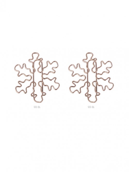 Nature Paper Clips | Snowflake Paper Clips | Holid...