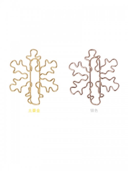 Nature Paper Clips | Snowflake Paper Clips | Holid...