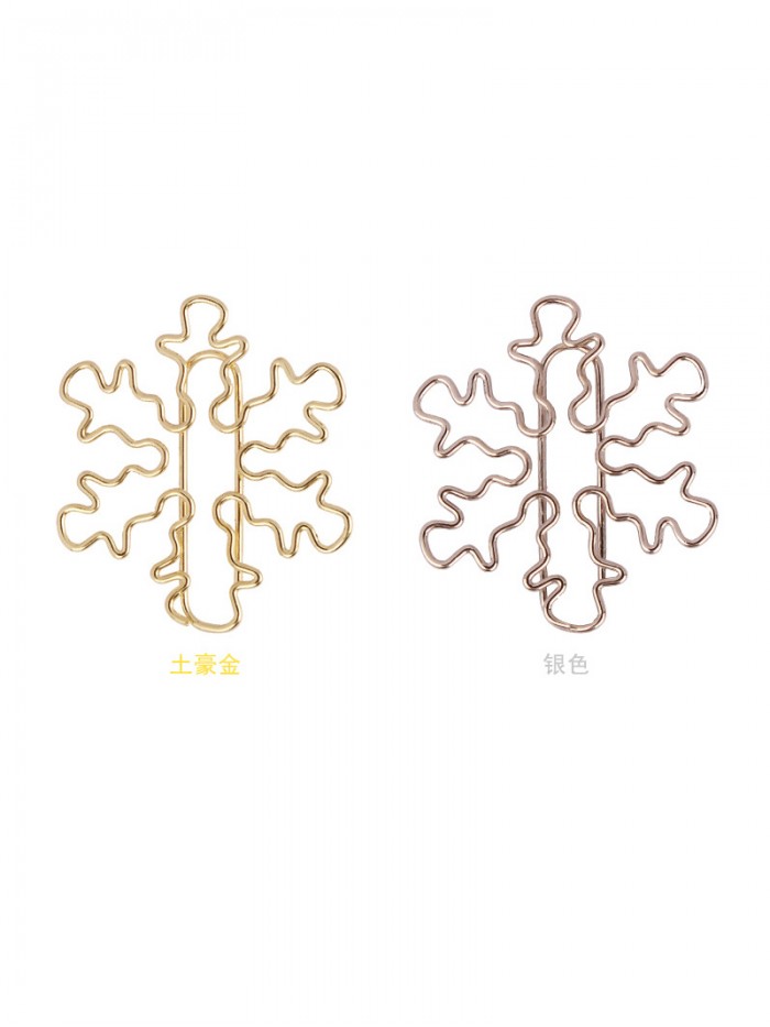 Nature Paper Clips | Snowflake Paper Clips | Holiday Gifts (1 dozen/lot)