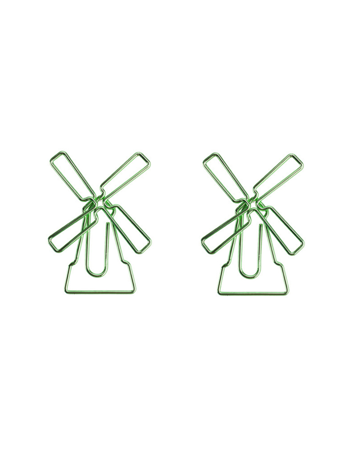 Nature Paper Clips | Windturbine Paper Clips | Creative Stationery (1 dozen/lot)