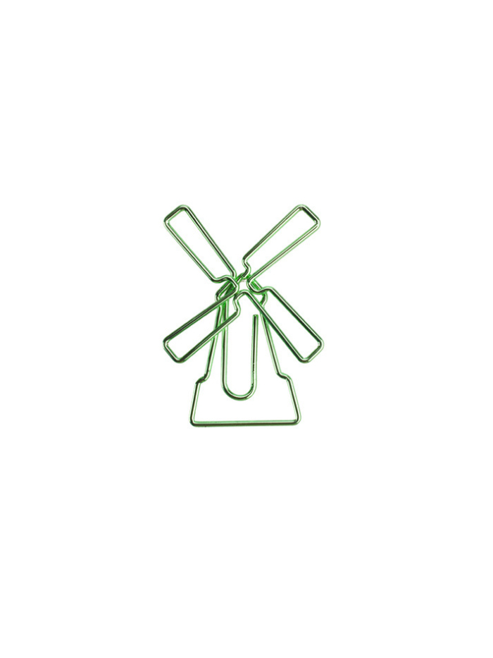 Nature Paper Clips | Windturbine Paper Clips | Creative Stationery (1 dozen/lot)