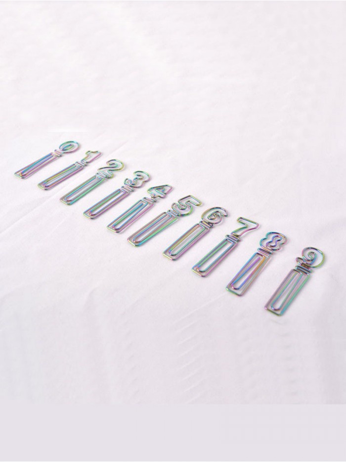 Numbers Paper Clips | Numeric Paper Clips | Creative Stationery (1 dozen/lot)