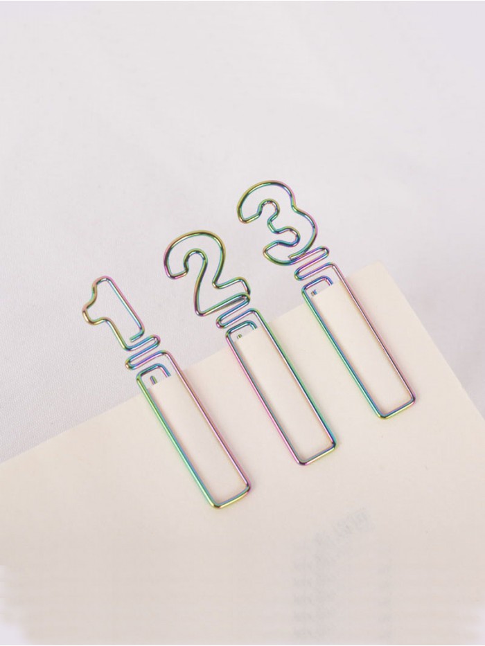 Numbers Paper Clips | Numeric Paper Clips | Creative Stationery (1 dozen/lot)