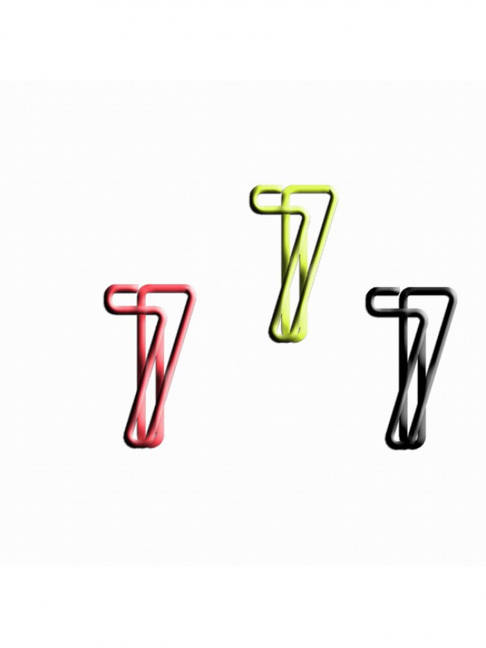 Number 7 Shaped Paper Clips | Numeric Paper Clips | Creative Stationery (1 dozen)