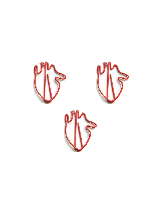 Organs Paper Clips | Heart Paper Clips (1 dozen/lot) 