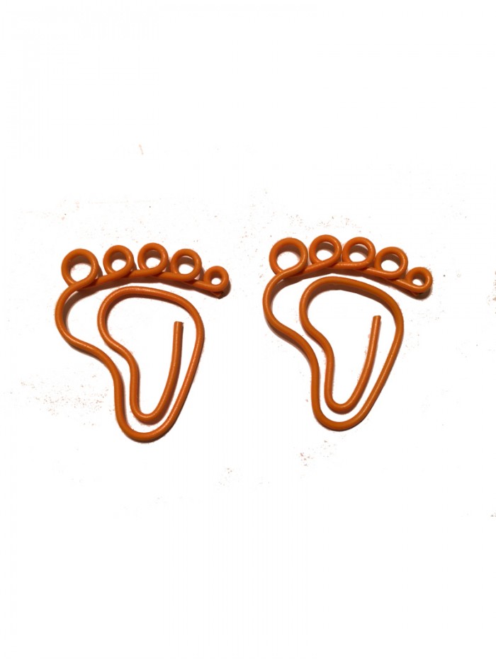 Organs Promotional Paper Clips | Foot Shaped Paper Clips (1 dozen,33*26.5 mm)