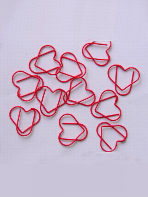 Heart Paper Clips  Shaped Paper Clips