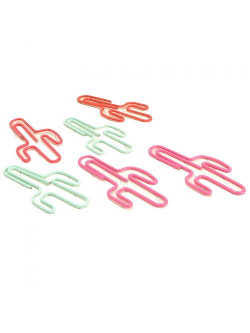 Plant Paper Clips | Cactus Paper Clips | Cute Stat...