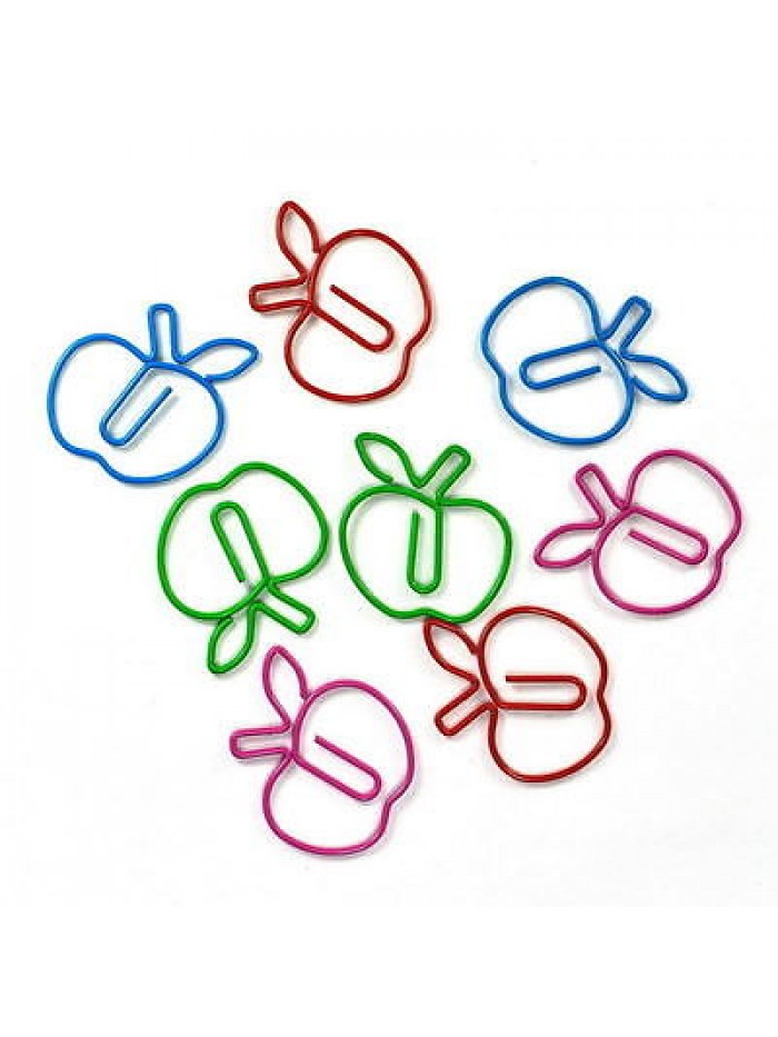 Fruit Paper Clips | Apple Paper Clips | Creative Stationery (1 dozen/lot)