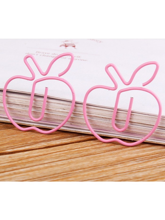 Fruit Paper Clips | Apple Paper Clips | Creative Stationery (1 dozen/lot)