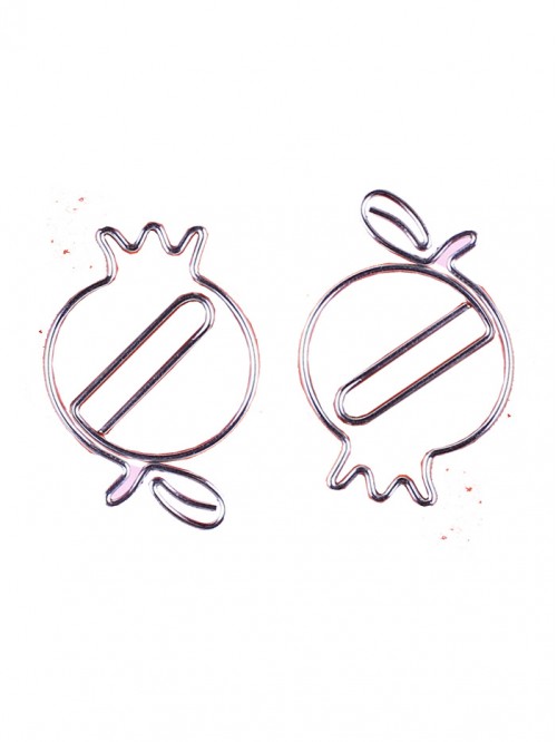 Fruit Paper Clips | Pomegranate Paper Clips | Cute...