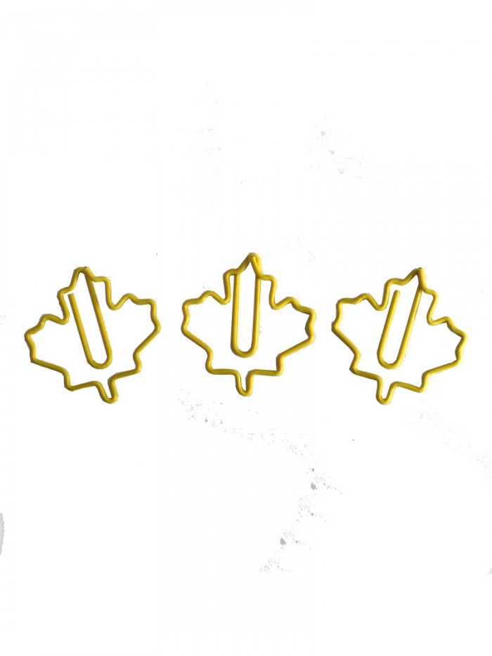 Plant Paper Clips | Maple Leaf Paper Clips (1 dozen/lot,27.5*28.5 mm)