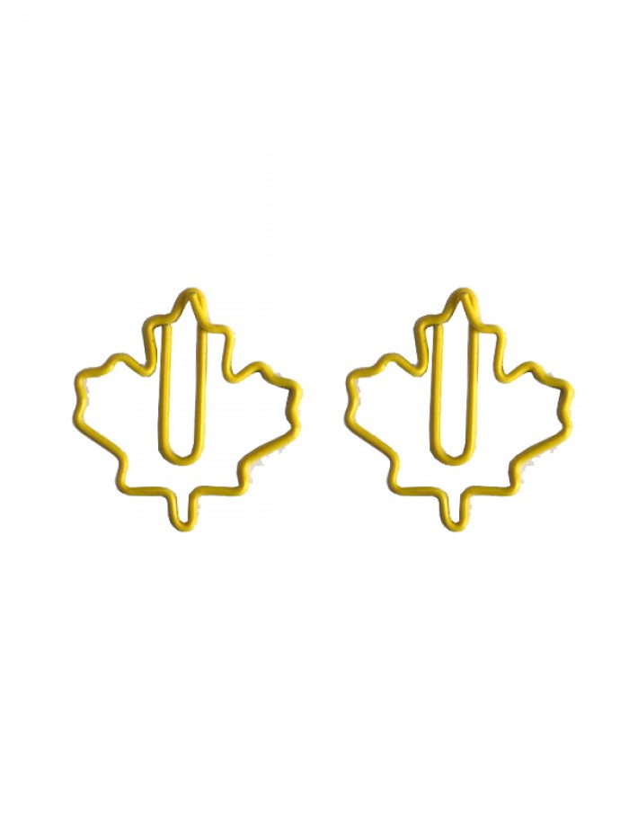 Plant Paper Clips | Maple Leaf Paper Clips (1 dozen/lot,27.5*28.5 mm)
