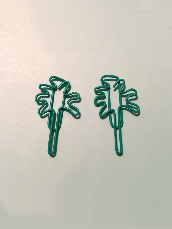Plant Paper Clips | Palm Tree Paper Clips | Cute Bookmarks (1 dozen/lot,40*22 mm) 