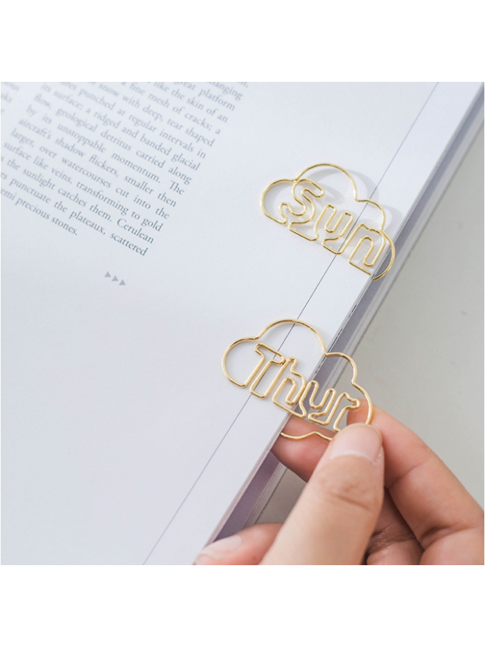 Week Paper Clips | Tues Paper Clips | Creative Bookmarks (1 dozen/lot)