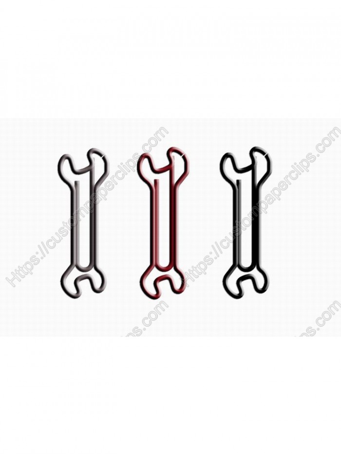 Tool Decorative Paper Clips | Spanner Shaped Paper Clips | Wrench (1 dozen) 