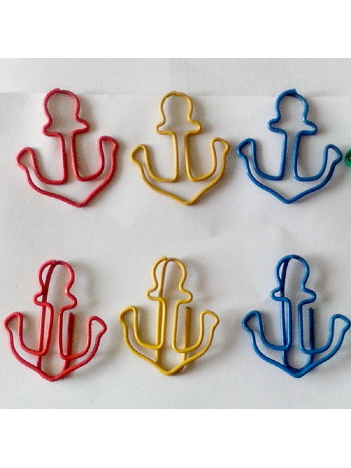 Vehicle Paper Clips | Anchor Shaped Paper Clips | Creative Stationery (1 dozen/lot)