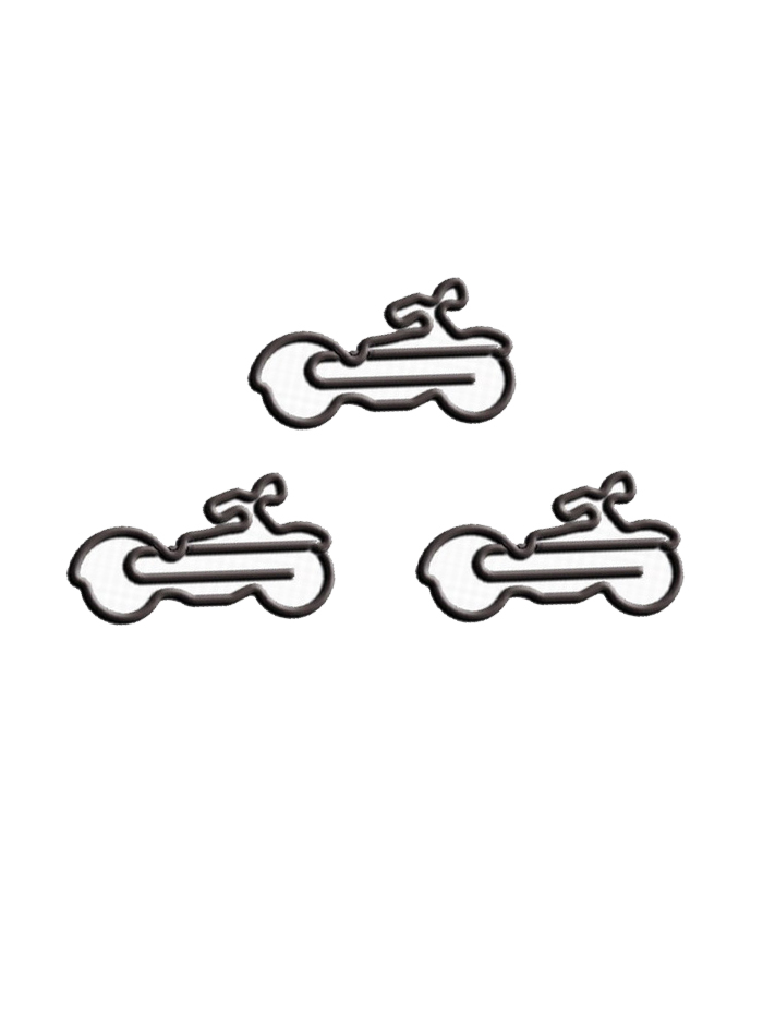 Vehicle Paper Clips | Motorcycle Paper Clips (1 dozen/lot)