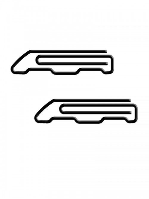 Train Shaped Paper Clips | Loco Decorative Paper C...