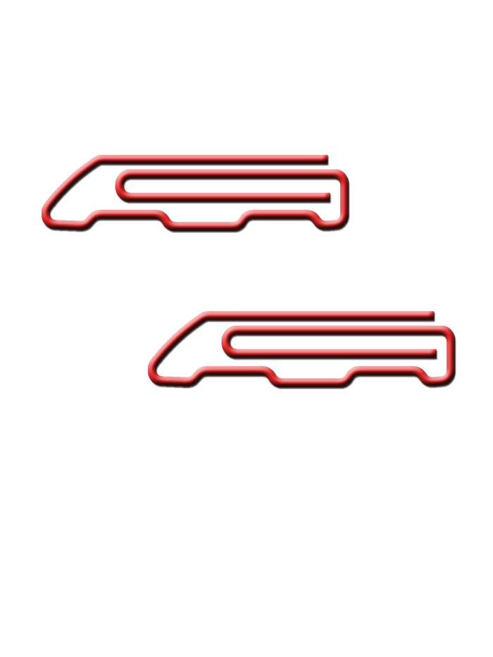 Train Shaped Paper Clips | Loco Decorative Paper Clips | Vehicle (1 dozen)