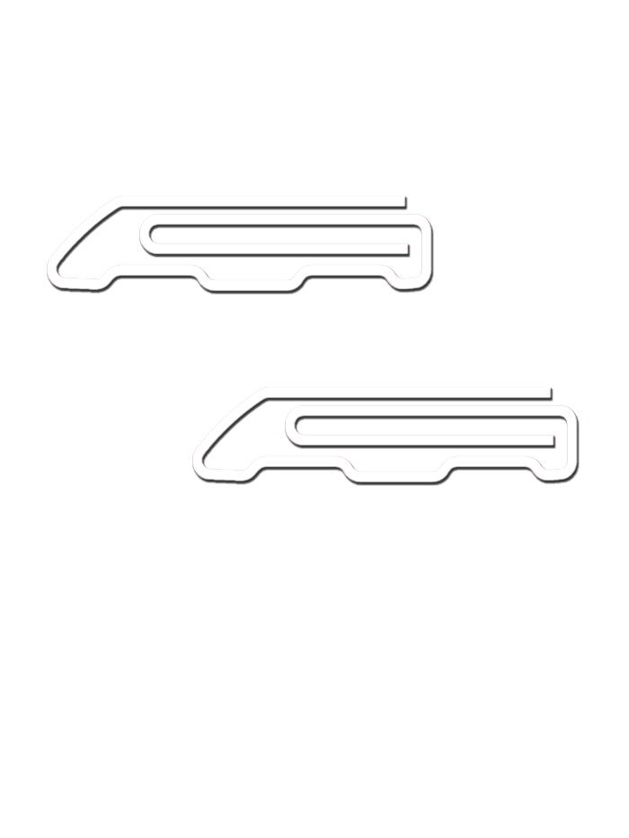 Train Shaped Paper Clips | Loco Decorative Paper Clips | Vehicle (1 dozen)