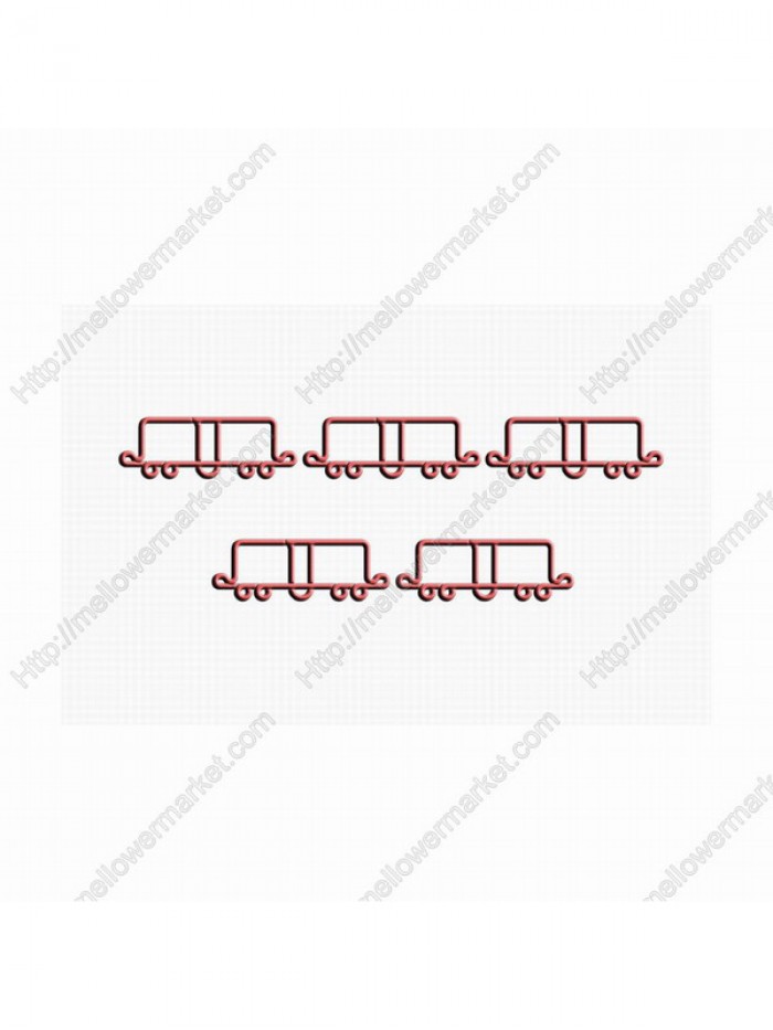 Train Decorative Paper Clips | Box Car Shaped Paper Clips | Vehicle Paper Clips (1 dozen)