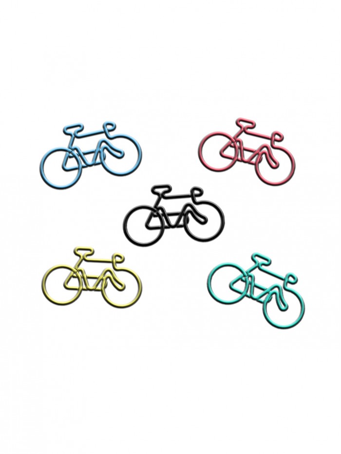 Vehicle Decorative Paper Clips | Bicycle Bike Shaped Paper Clips (1 dozen,42*27 mm) 