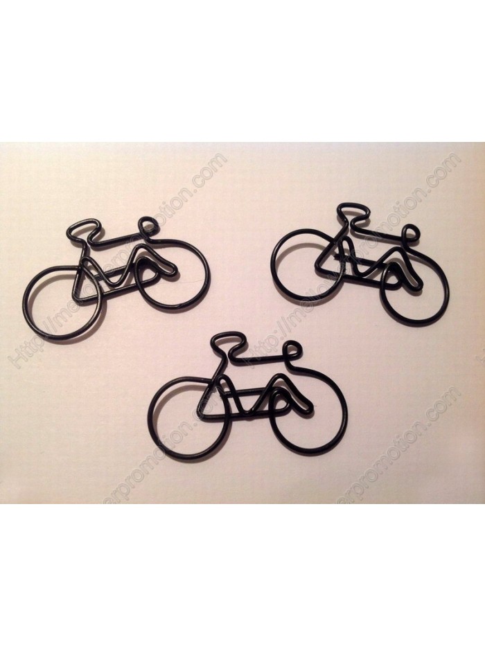 Vehicle Decorative Paper Clips | Bicycle Bike Shaped Paper Clips (1 dozen,42*27 mm) 