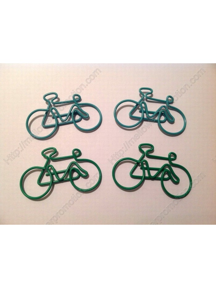 Vehicle Decorative Paper Clips | Bicycle Bike Shaped Paper Clips (1 dozen,42*27 mm) 