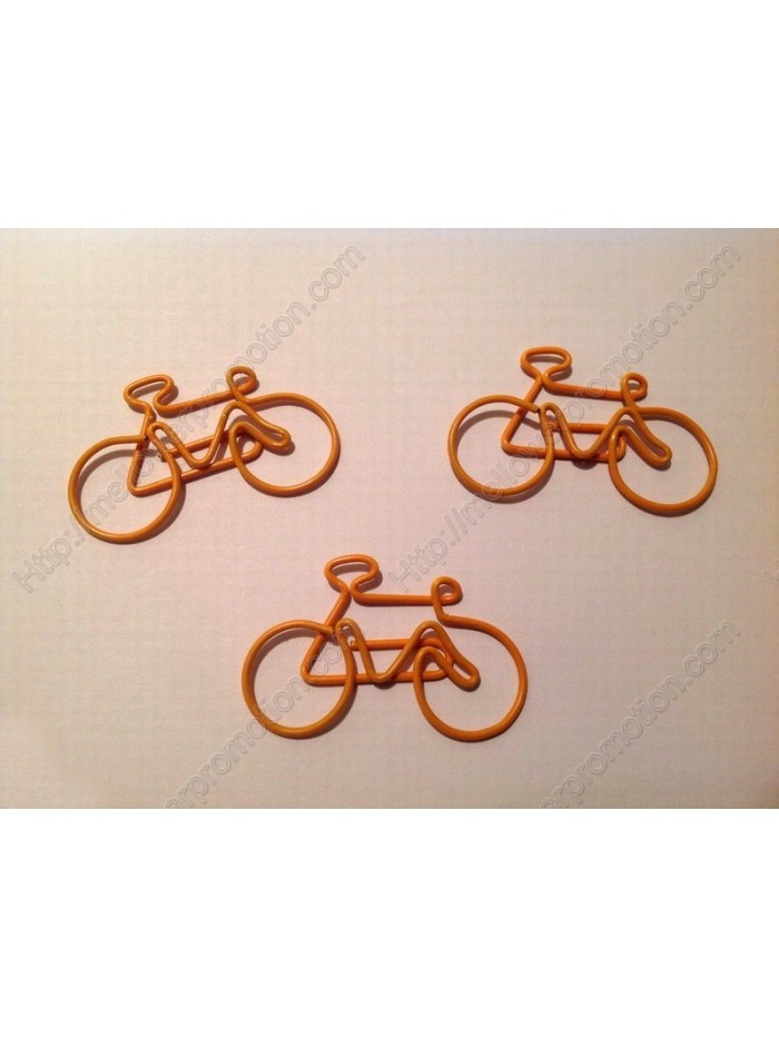 Vehicle Decorative Paper Clips | Bicycle Bike Shaped Paper Clips (1 dozen,42*27 mm) 