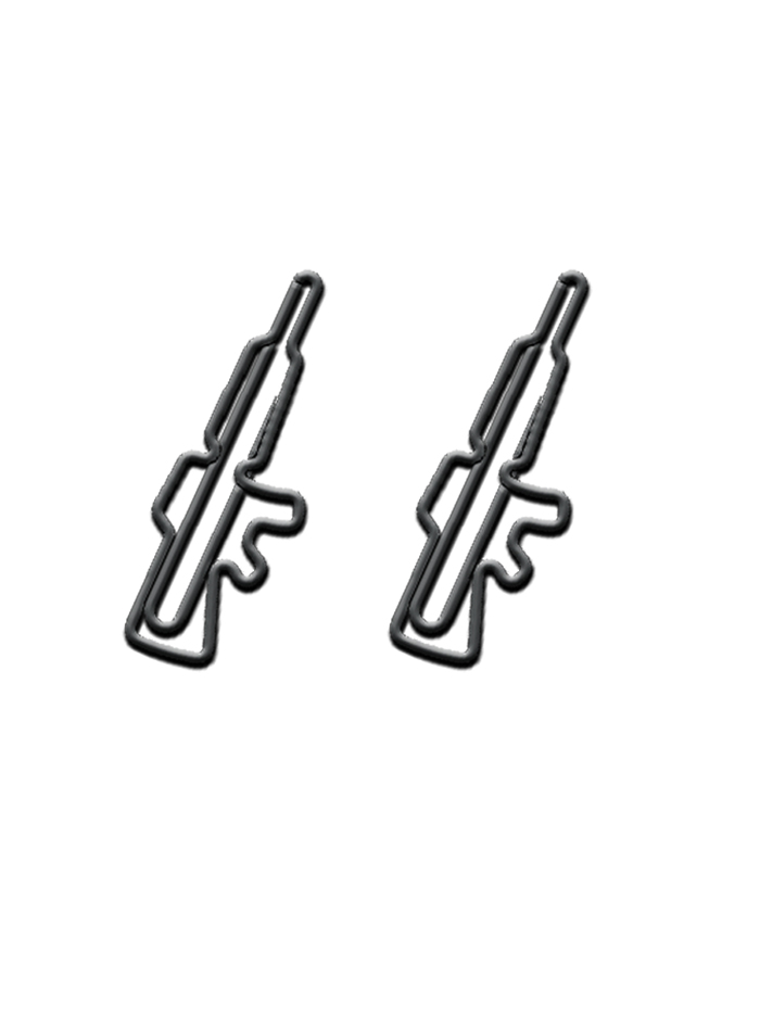 Weapon Paper Clips | Firearm Paper Clips (1 dozen/lot)