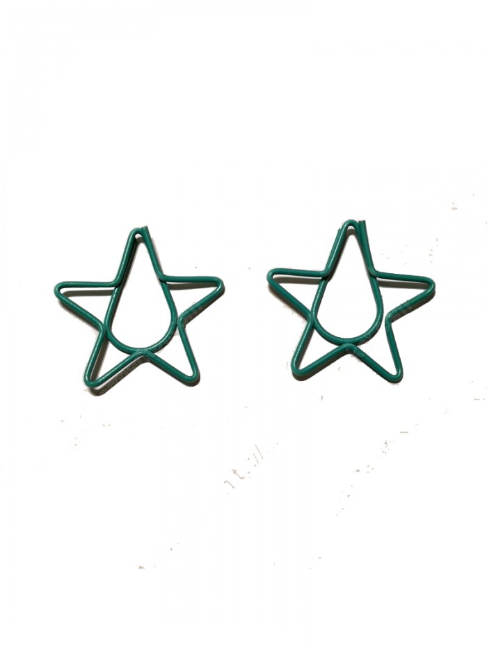 Star Paper Clips | Christmas Paper Clips (1 dozen/lot)